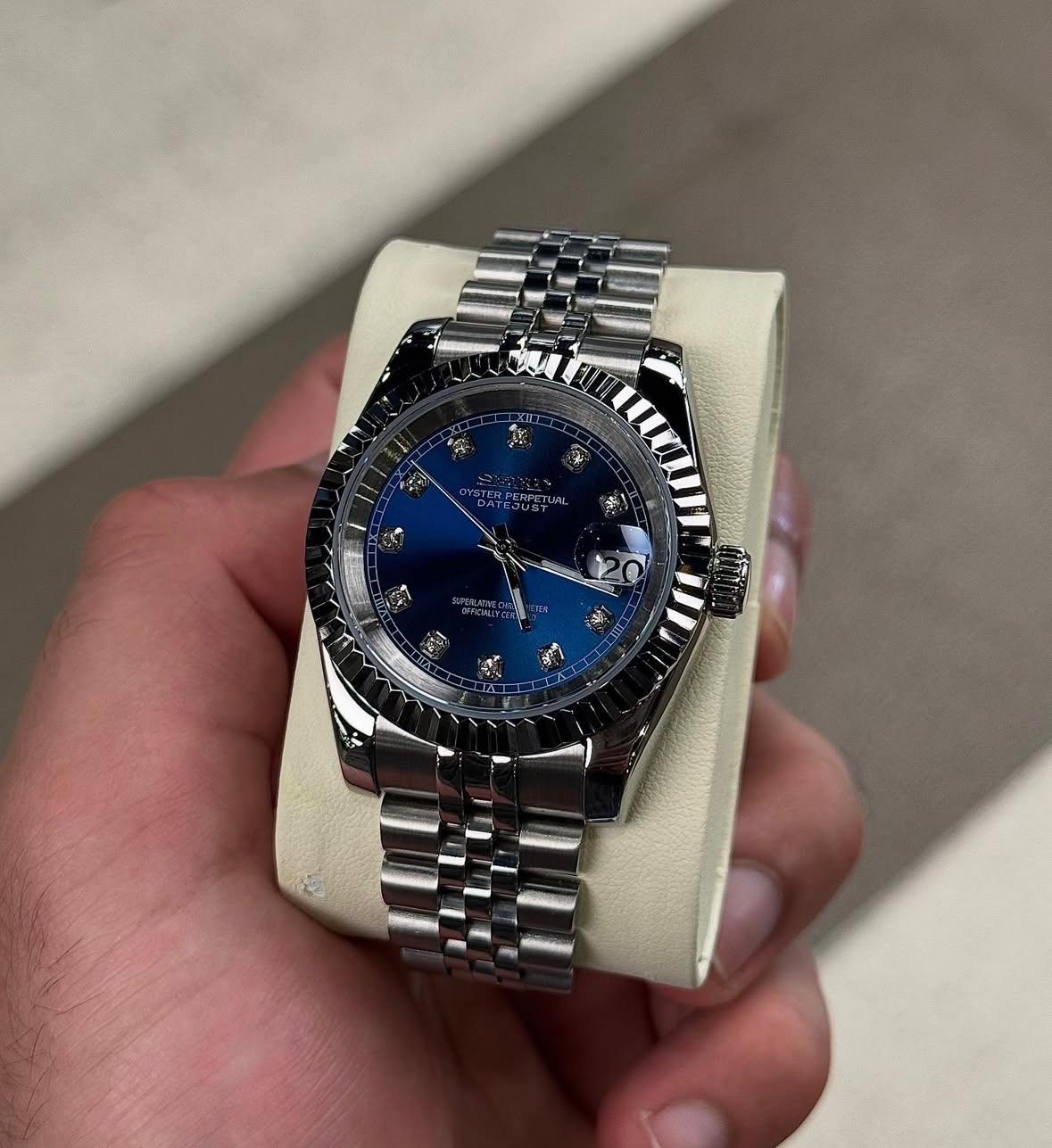 SeikoJust Blue Diamond Dial